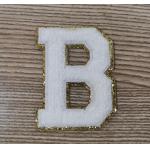 Towel Embroidered Letter Patches Heat Transfer Labels For Clothes for sale