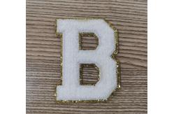 China Towel Embroidered Letter Patches Heat Transfer Labels For Clothes supplier