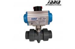 China Soft Seal PVC Valve Pneumatic Two Way Industrial Valve supplier