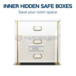H510mm Smart Fingerprint lock Night Table Safe Box For Home Security