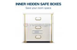 China H510mm Smart Fingerprint lock Night Table Safe Box For Home Security supplier