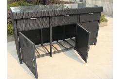 China Aluminum Frame And Resin Wicker Bar Set Bar Table For Indoor supplier