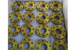 China Durable Steel Slip On Flange In Different Sizes Yellow Paint supplier