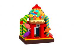 China Manufacturer Inflatable Bouncy House With Slide New Design Candy Inflatable Combo supplier