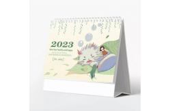 China Cardboard 190x260mm Printable Desk Calendar Double Wire O Binding supplier