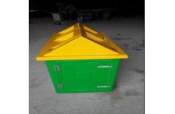 China High Durability FRP Dust Bin Fiberglass Trash Can Strong Acid Resistance supplier