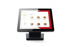 China Celeron J1900 CPU 400cd/M2 Windows POS System With 8 Inch Customer Display supplier