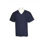 220 GSM Cotton 60% Polyester 40% Medical Uniform Scrub V Neck Navy for sale