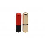 Mixed Color Empty Lipstick Tube , Oval Shaped Lip Balm for sale
