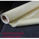 High Temperature Resistant Vermiculite Coated Fiberglass Fabric for sale