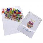 Musical LED 3D Happy Birthday Cards Pop-Up Accepted OEM Service for sale
