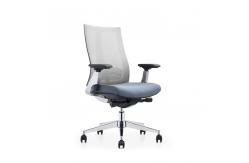 China Anti Vibration Black Mesh Desk Chair Modern With Adjustable Lumbar Support supplier