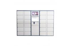 China LCD Touch Screen Electric Parcel Delivery Lockers Package Post Locker With Advertising Function supplier