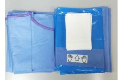 China Vertical Custom Surgical Packs with Tube Holder Hand Towels Disposable Isolation supplier