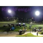 400Watt LED Event / Helium Moon Balloon Lights With Spherical Printed Envelope 4x200w