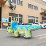Kiddie Dinosaur Electric Scooter / Animatronic Scooter Remote Control For Theme Park