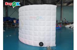 China Event Exhibition Inflatable Photo Booth Wall Background Frame With LED Light supplier