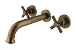 China Gold 360 Rotate Wall Mounted 304 SUS Concealed Bath Shower Mixer supplier