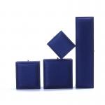 Hanhong Custom Blue Leather Jewelry Box for Ring Necklace Bracelet Wedding Contact Us for sale