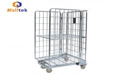 China Foldable Carry Trolley Cart Roll Container Trolley Easy To Handle With Trundles supplier