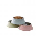 Stainless Steel Dogs Bowl Cat Food Bowl Custom Colorful Capacity 400ML Custom Design for sale