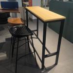 Industrial Style Long Kitchen Dining Metal Wood Restaurant Dinner Bar Table for sale