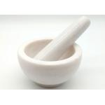 Marble Stone Mortar And Pestle Set With Base Kitchen Tools Garlic Spice Masher for sale