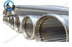 China Vee-Shaped Wire Johnson Wire Wrapped Screen Used In Water And Oil Wells supplier
