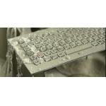 Industrial Metal Kiosk Compact Keyboard with Ruggedized Trackball