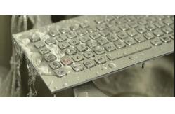 China Industrial Metal Kiosk Compact Keyboard with Ruggedized Trackball supplier