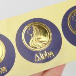 38mm Removable Round Paper Sticker Labels For Hair Extension for sale