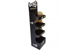 China Eco Friendly Black Cardboard Display Rack For Shop Custom supplier