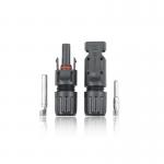 Black DC 600V Solar Power Connectors Tinned Plated IP67 IP Rating for sale