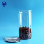 Aluminum Lid Clear Plastic Cans Long High 1380ml 401# Pop Corn Packaging for sale
