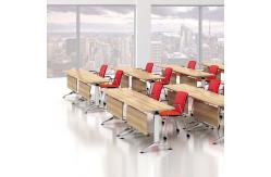 China 55 Inch Training Room Table Stackable Movable Training Table 25mm Thickness supplier