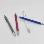 Aluminum Barrel Soft Coating Soft Touch Press Ballpoint Pen School Stationary