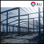 Large Capacity Prefab Steel Warehouse With Sandwich Panel Wall Panel And Aluminum Windows for sale