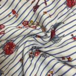 Comfortable Fashion Printed Rayon Fabric 54/55 Width 95 - 100GSM Weight for sale