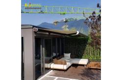 China retractable awning fold arm full cassette awning LED aluminum frame awning supplier
