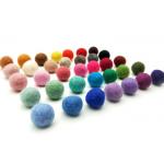 100% Pure Wool Felt Fabric Crafts 2cm Ball Custom Logo For DIY Projects for sale