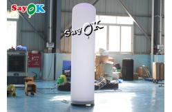 China Custom White Inflatable LED Pillar Column For Advertising supplier