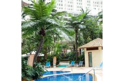 China Large S Shape Artificial Coconut Palm Tree Height 4-15m UV Resistance supplier