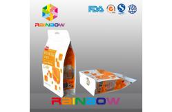 China Custom Printed Eight Side Sealed Snack Bag Packaging With Zipper And Window supplier