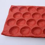 China Biodegradable Paper Tray Fruits Packaging Kiwi Paper Moulded Pulp Caliber Tray Liner manufacturer