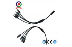 China Solar Panel Y Branch Cable Splitter Waterproof Adapter Connector Extension 1 Pair supplier