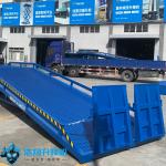 10T-10M Customized Green Loading And Unloading Goods Mobile  Dock Ramp for sale
