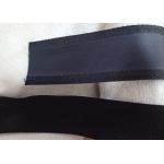 Polyester Matte Effect Coating Woven Tape , Non Elastic Cord Black Color for sale