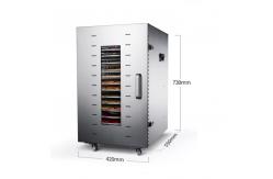 China 16 Trays Rotatable Industrial Fruit Dryer Machine 1.8kw For Lemon Drying supplier