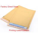 Padded Courier Kraft Paper Bubble Mailers 2 Sealing Sides Logo Printing Envelope for sale