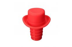 China Screw Cap Custom Funnel Wedding Silicone Wine Stopper Preventing Leaks supplier